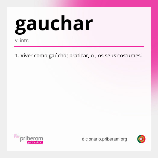 Significado de gauchar