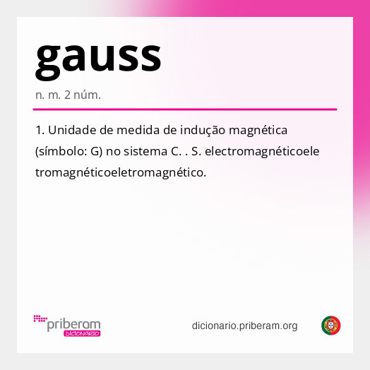 Significado de gauss