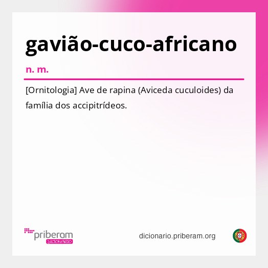 Significado de gavião-cuco-africano