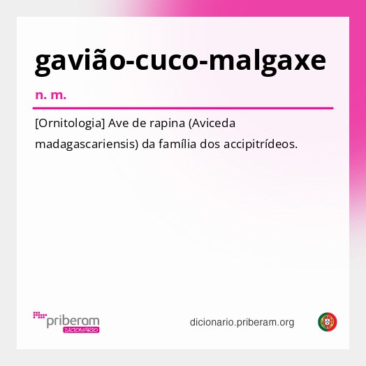 Significado de gavião-cuco-malgaxe