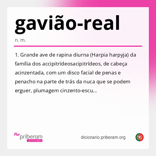 Significado de gavião-real