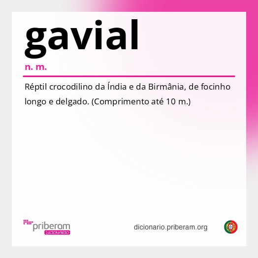 Significado de gavial