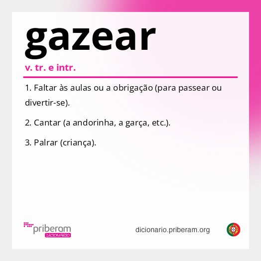 Significado de gazear