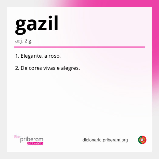Significado de gazil