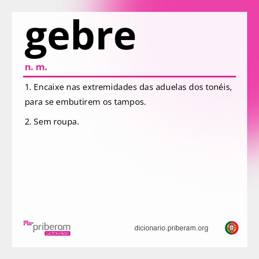 Significado de gebre