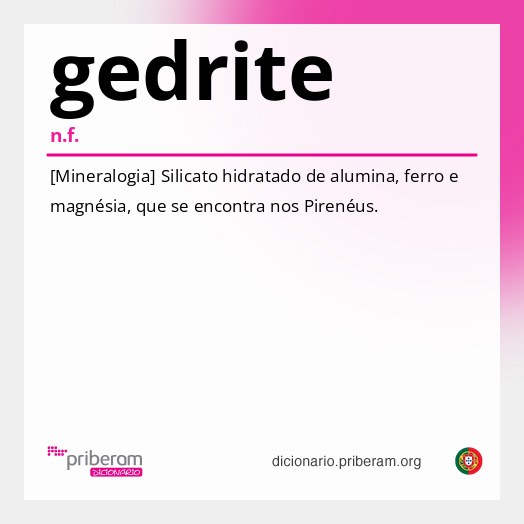 Significado de gedrite