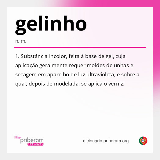 Significado de gelinho