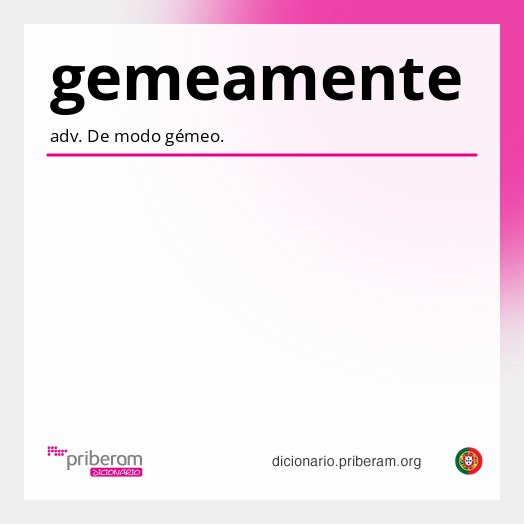 Significado de gemeamente