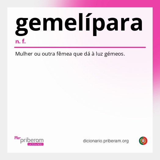 Significado de gemelípara