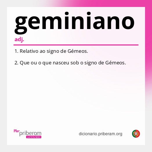 Significado de geminiano