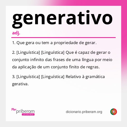 Significado de generativo