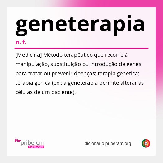 Significado de geneterapia