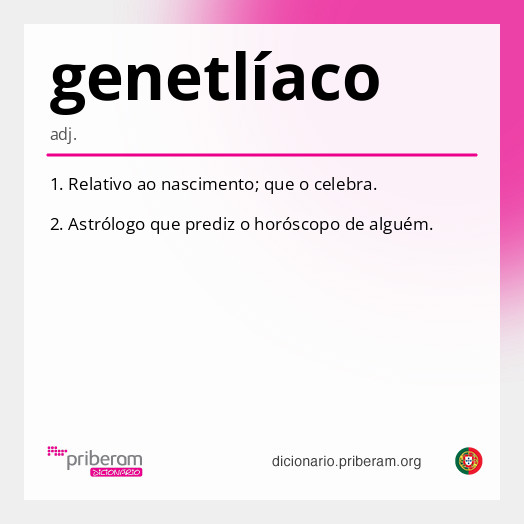 Significado de genetlíaco