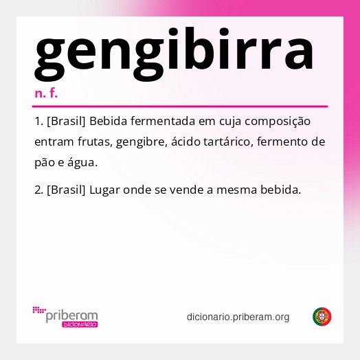 Significado de gengibirra