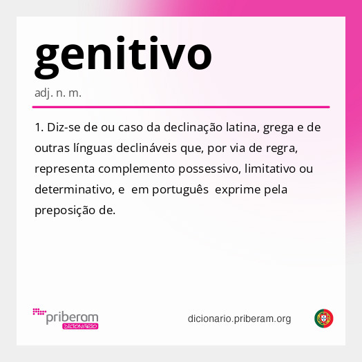 Significado de genitivo