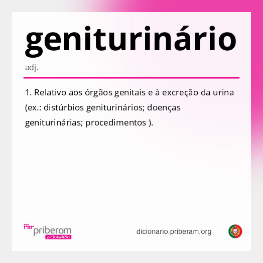 Significado de geniturinário