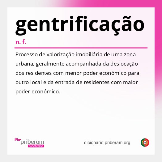 Significado de gentrificação