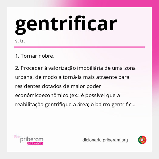 Significado de gentrificar