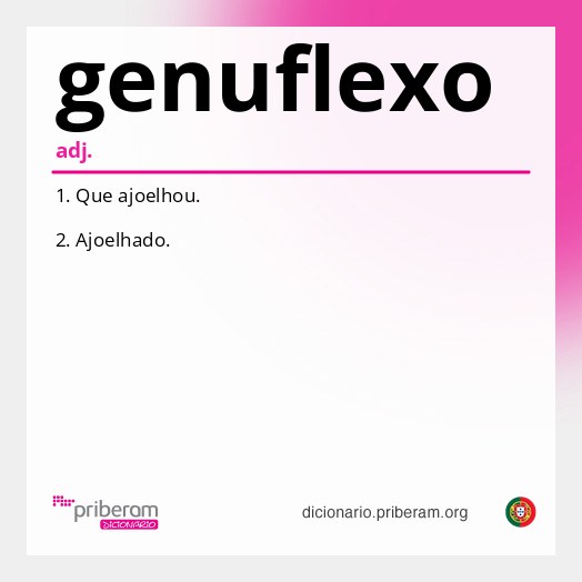 Significado de genuflexo