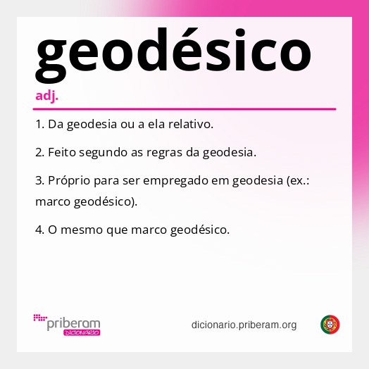 Significado de geodésico