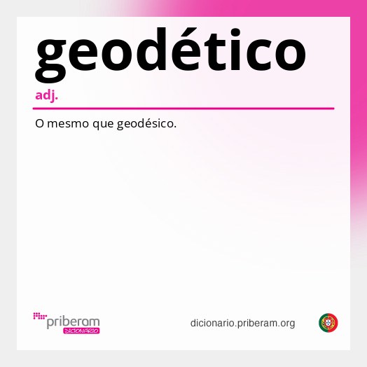 Significado de geodético