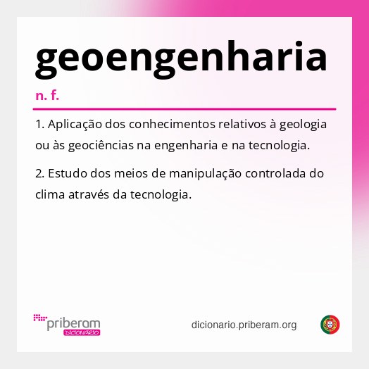 Significado de geoengenharia