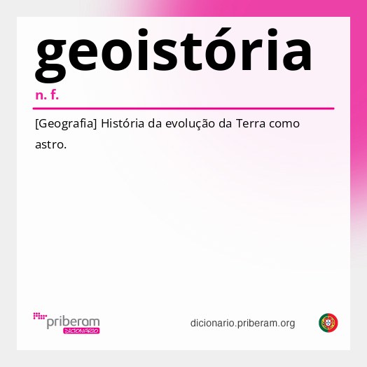 Significado de geoistória