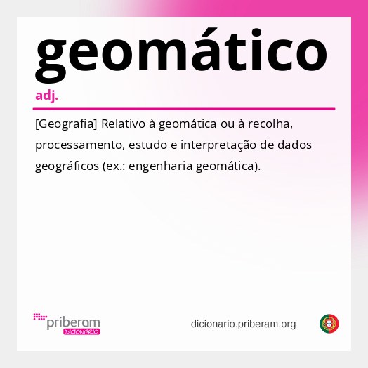 Significado de geomático