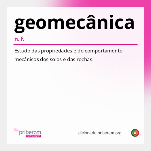 Significado de geomecânica