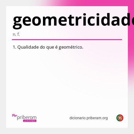 Significado de geometricidade