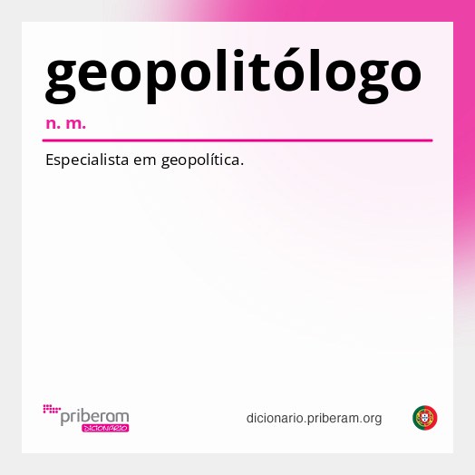 Significado de geopolitólogo