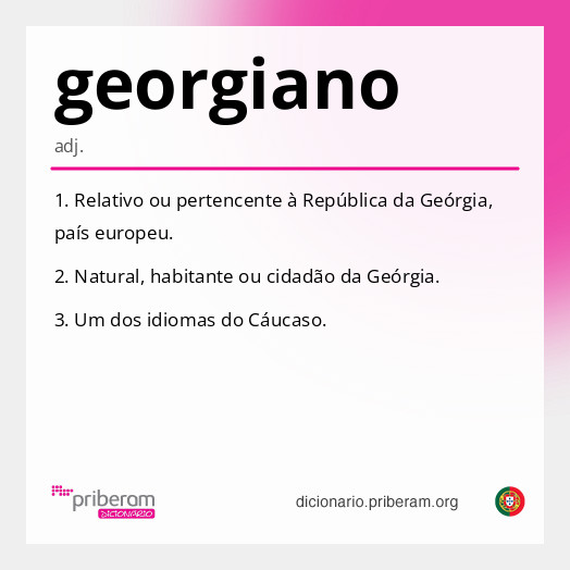Significado de georgiano