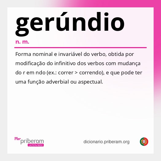 Significado de gerúndio