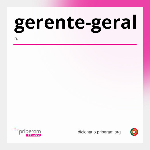 Significado de gerente-geral