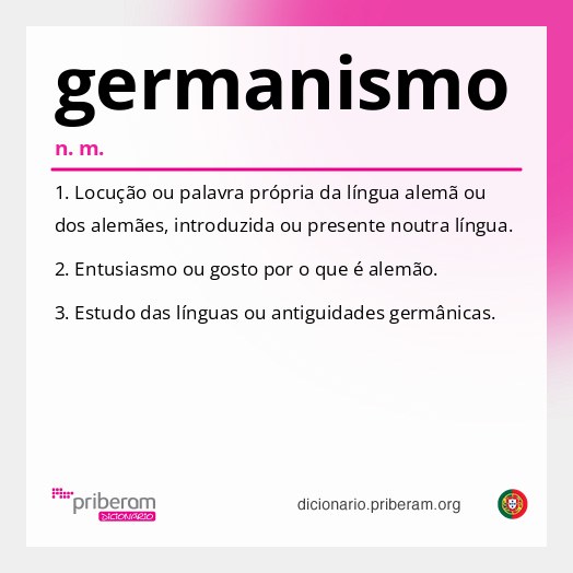 Significado de germanismo
