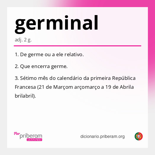 Significado de germinal