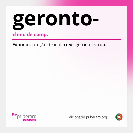 Significado de geronto-