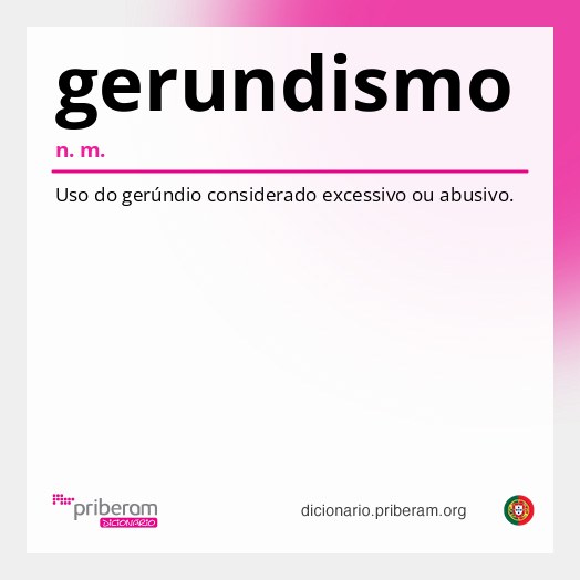 Significado de gerundismo
