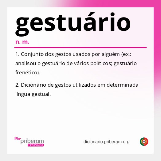 Significado de gestuário