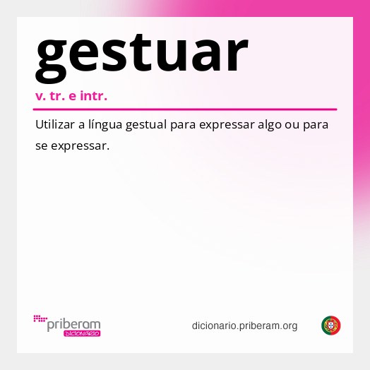 Significado de gestuar