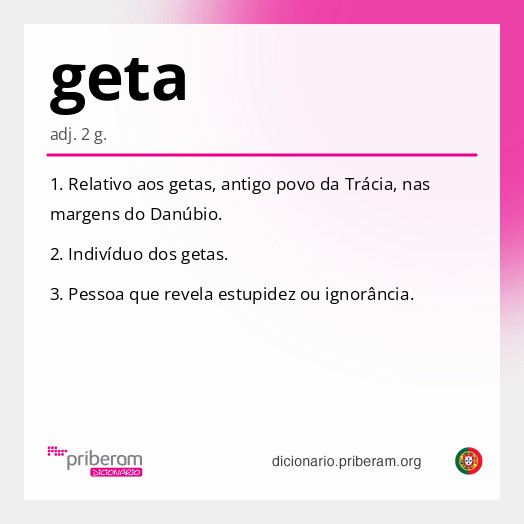 Significado de geta
