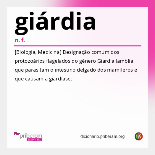 Significado de giárdia