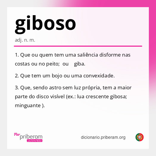 Significado de giboso