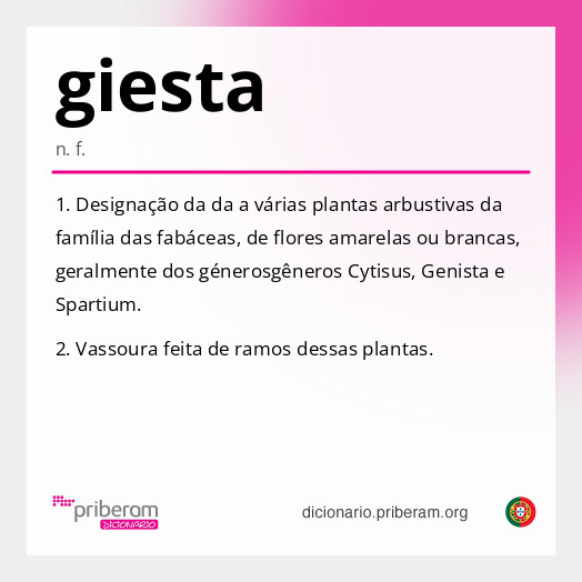 Significado de giesta