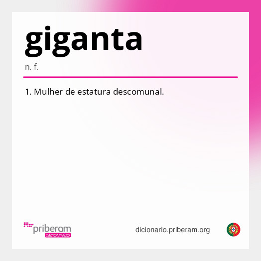Significado de giganta