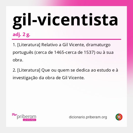 Significado de gil-vicentista