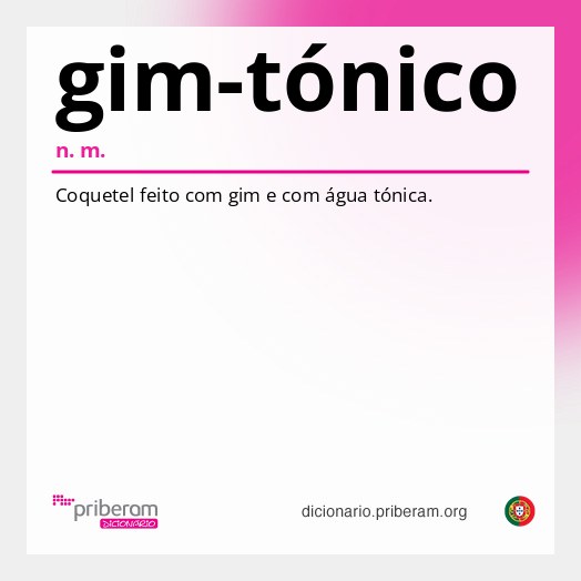 Significado de gim-tónico