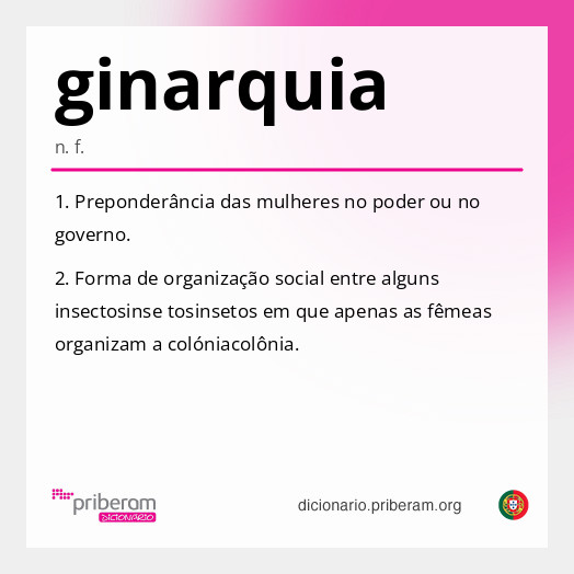 Significado de ginarquia
