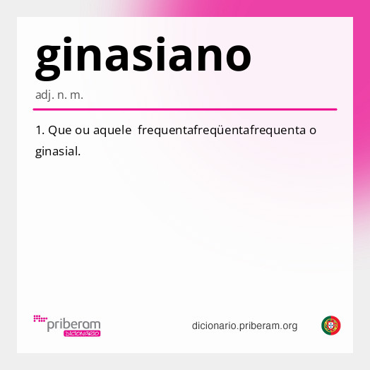 Significado de ginasiano