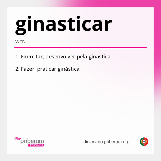 Significado de ginasticar